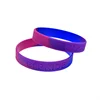 50 Pcs Pink Purple and Blue Subsection Color Pride Silicone Rubber Adult Size 6