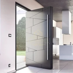 Hot Selling High Quality Luxury Design Stainless Steel Entrance Pivot Doors Exterior Cast Aluminum Security Doors