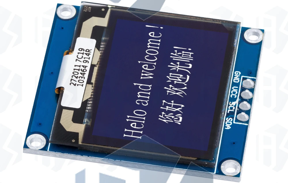 1,32 Zoll OLED Weiß 128x96 LCD SSD1327 Treiber mit Graustufen HD LCD-Modul IIC-Schnittstelle Bildschirm – Detail 11
