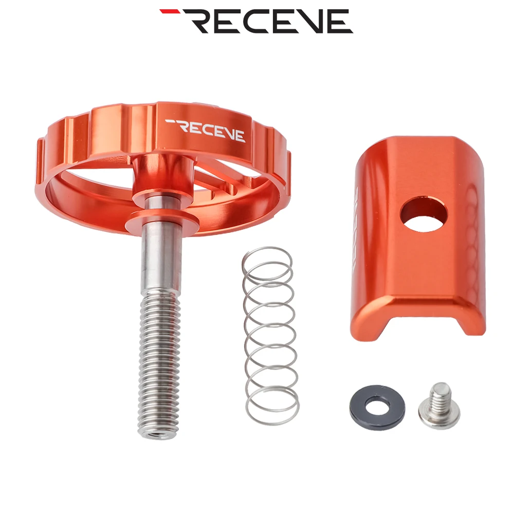 RECEVE Folding Bike C Buckle Knob Hinge Clamp Bicycle Titanium Alloy Handle Hinge Clamp Kit Folding Buckle Fixed For Brompton