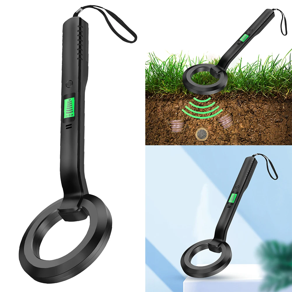 Metal Detector Gold Silver Detector Gold Search Treasure Getector Gold Finder 360 Degree Handheld Alarm Coil Metal Detect Tool