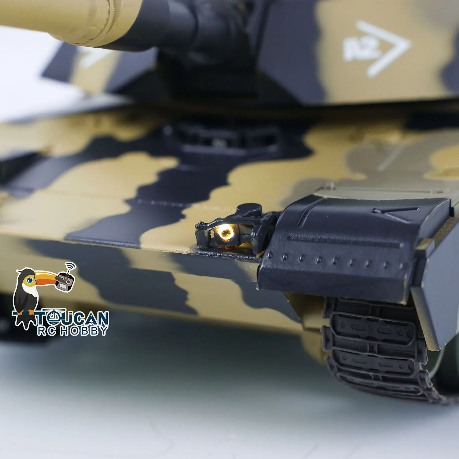 Infrared Combating System 1/24 Heng Long RC Plastic Tank Model Abrams M1M2 3816-2 2.4G Remote Control Battle Toy TH23394 5