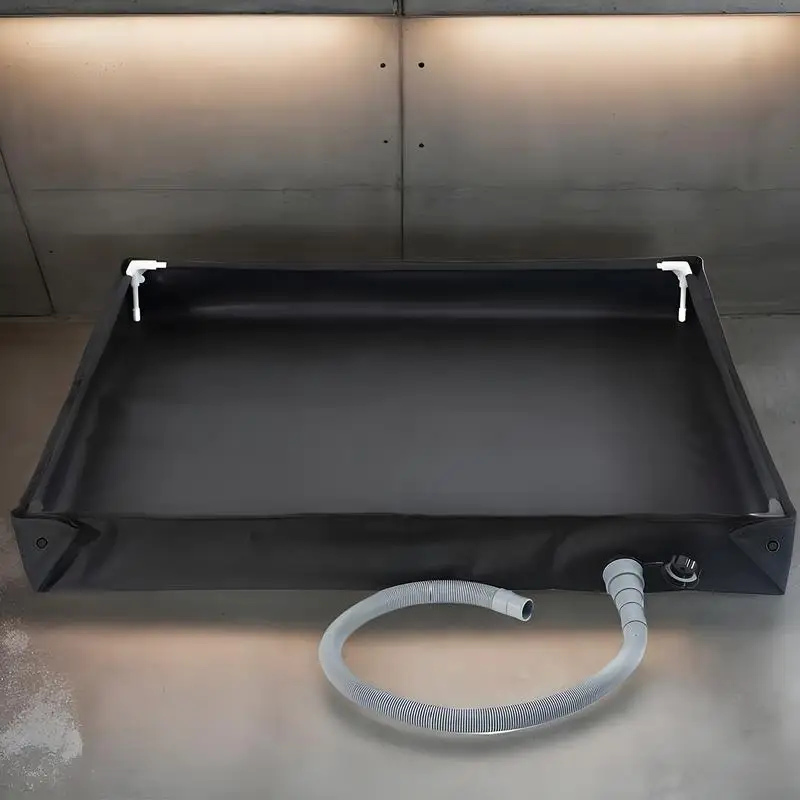 Foldable Shower Pan Multifunctional Bathing Base Multifunctional Foldable RV Shower Pan With Drain Pipe For Indoor Outdoor