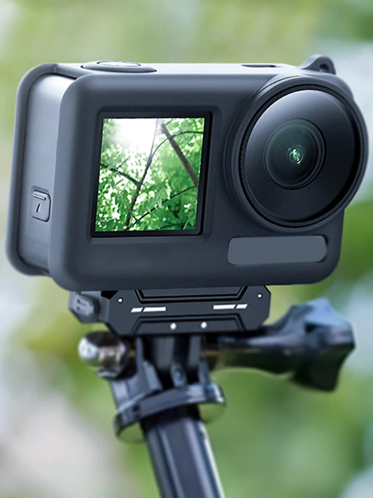 Silicone Protective Case Cover Quick Release Border Protector Cover with Neck Rope for DJI Action 3 4 Camera Accessories