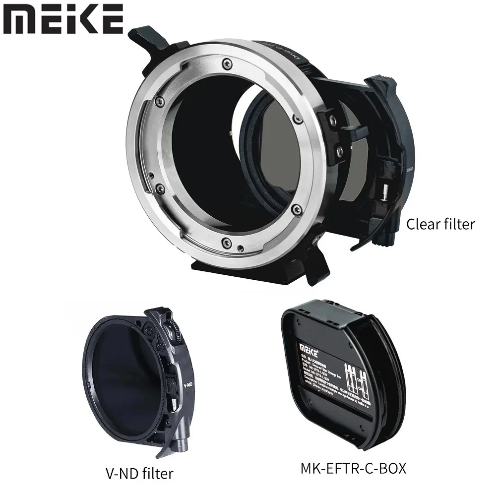Anello Adattatore Per Obiettivo Manuale In Metallo Meike Mk-Pltz-C Con Filtri Drop-In Per Obiettivi Cinematografici Arri Pl-Mount Per Fotocamera Nikon