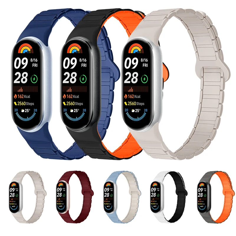 Magnetic Loop Silicone Sport Wristband - Universal Fitness Tracker Accessory Bracelet