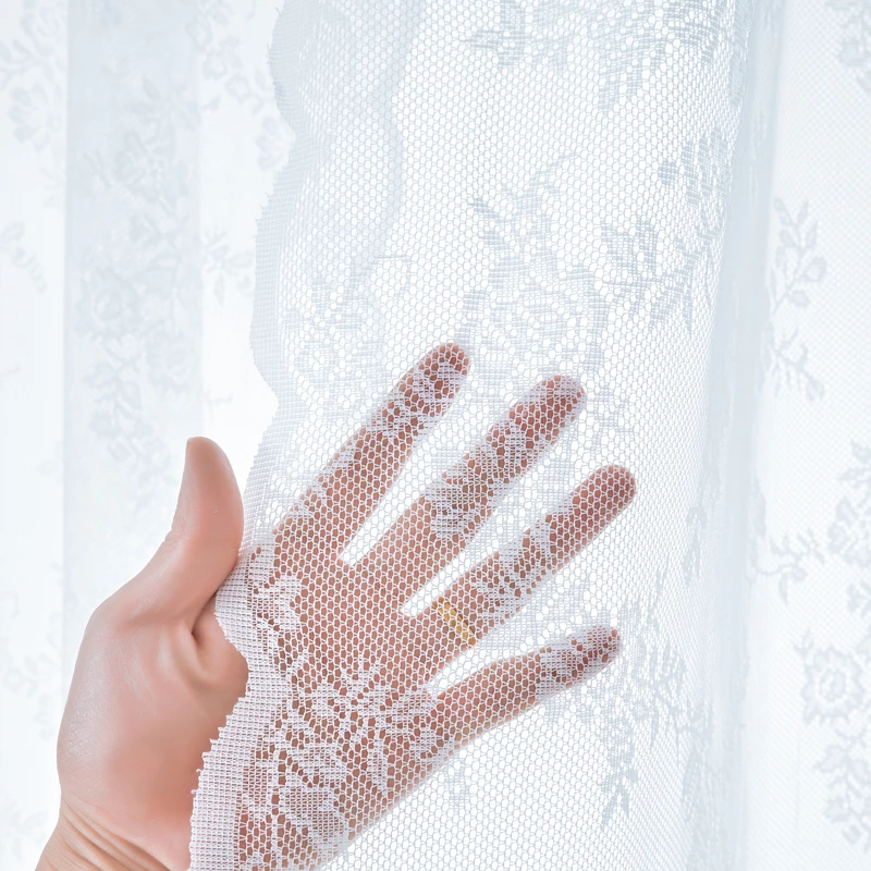 Floral Lace Curtain Panel 6