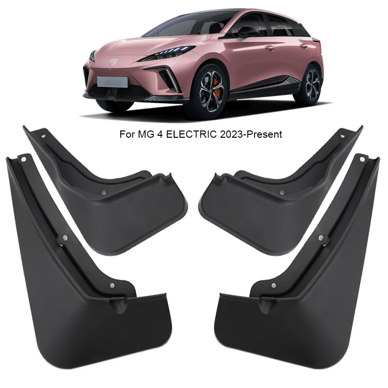

Для MG 4 Electric Mulan 2023 2024 2025 ABS 4 шт Брызговики автомобильные крыло брызговиков Брызговики внешние автомобильные аксессуары