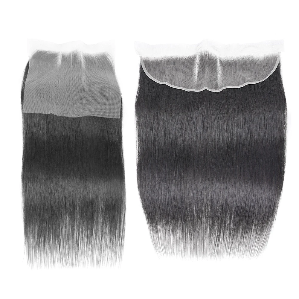 6X6 Front Lace Human Hair Closure Only 15a Bone Straight Lace Closure Without Border 13x4 Frontal Vietnamese Hair