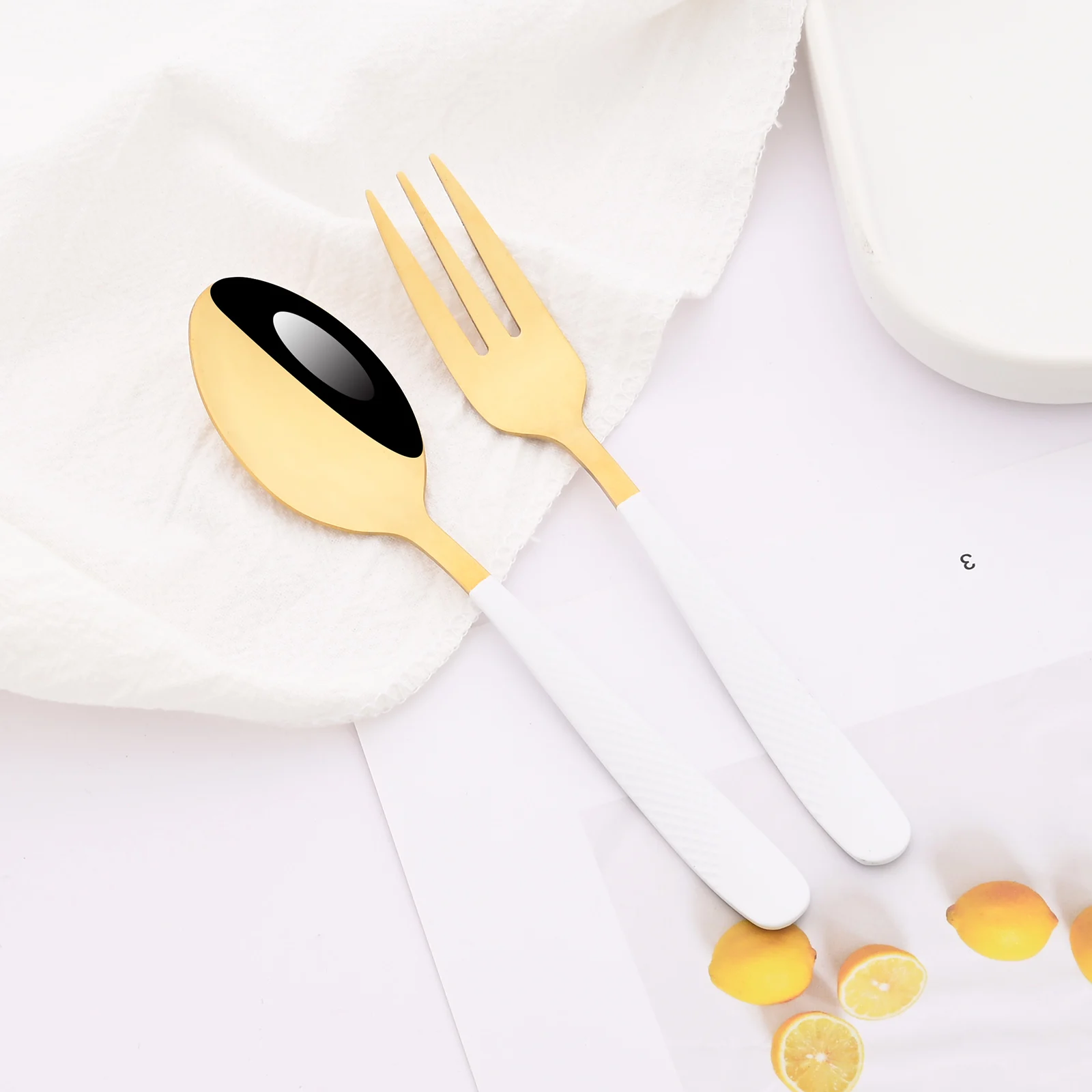 Mini Fork Set 6Pcs/Set For Fruit Cake Snack Stainless Steel Tea Fruit Fork Set Rainbow Dessert Small Salad Dinnerware