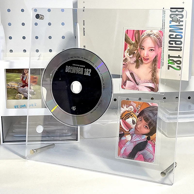 Acrylic Display Holder Photo Frame Acrylic Photo Frame Magnetic for Kpop Idol Photocard CD Album Display