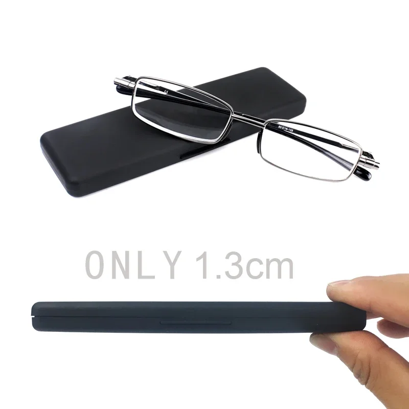 

Reading Glasses for Men Fashion 2024 Square Alloy High Quality Eyeglass Frame Legs Can Expand Luxury