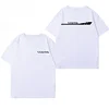 Trendy Fitness Pure Cotton Short-sleeved Summer Fashion White Comfortable Breathable Sports Short-sleeved T-shirt Unisex 3