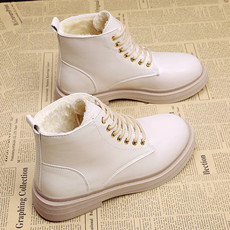 2022 Spring Autumn Ankle Boots Female Student Black Short Boots Female British Boots Wild Retro Artificial Leather Boots Female