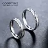 Trendy Pure 100% 925 Sterling Silver Wedding Ring Frosting 1 Piece Egagement Band For Couple Anniversary Jewelry For Woman Man 2