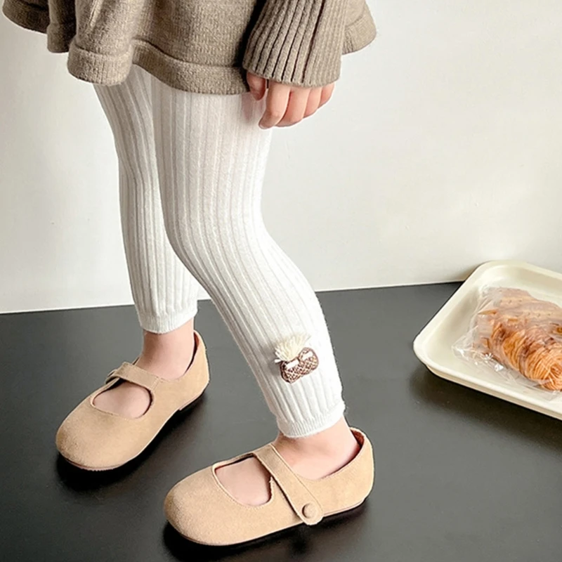 Kids Fleece Line Tights Soft Brushed Cotton Leggings Children Warm Winter Tights Comfortable for Cold Weather Comforts