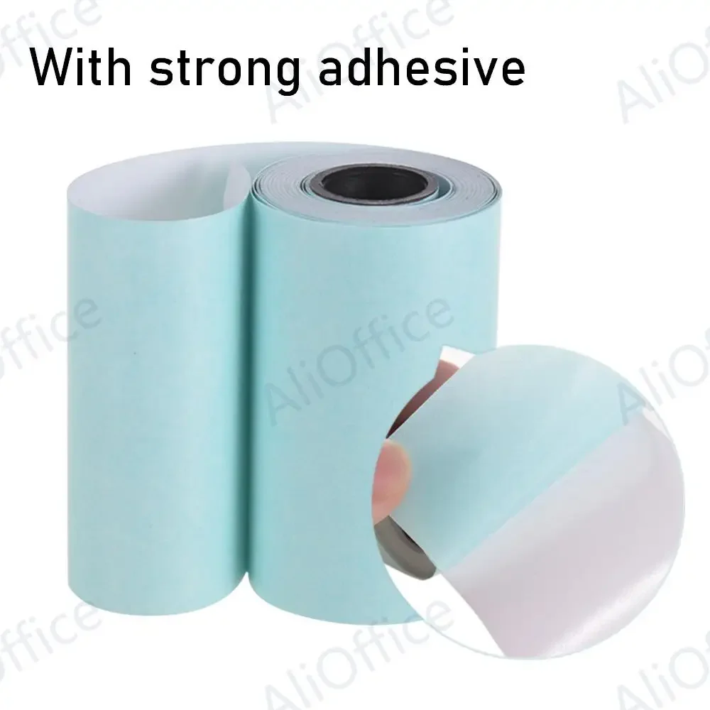 Self-adhesive Printable Sticker Paper Roll Direct Thermal Paper 57*30mm 3 Roll For PeriPage A6 Pocket Thermal Printer