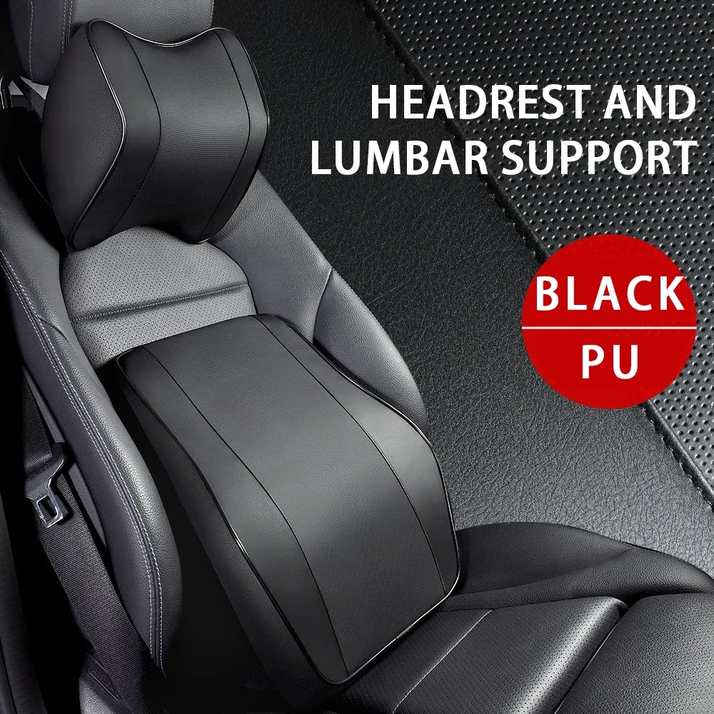 Breathable Memory Foam Car Neck & Lumbar Support Cushion Pillow