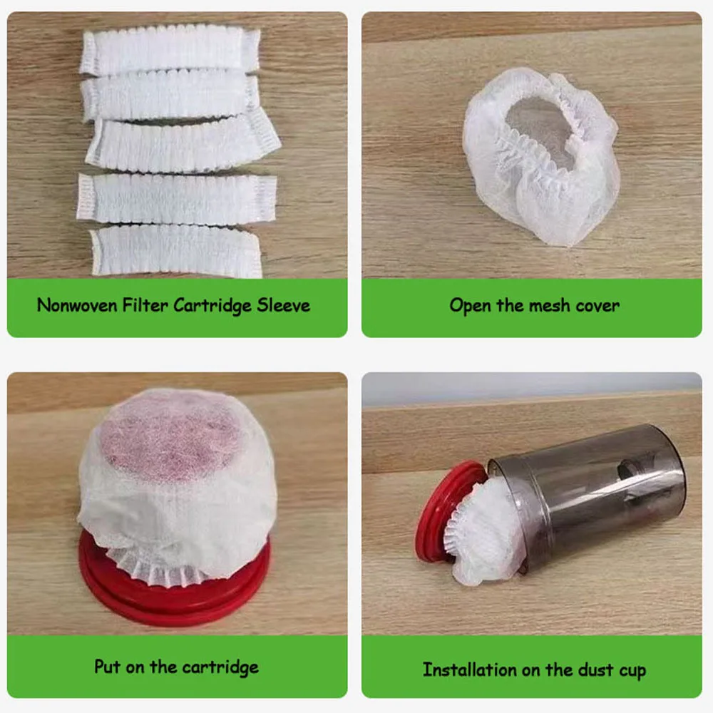 Disposable Home Vacuum Cleaner Filter Mesh Durable Mesh Net Dust Collection Filter Cover Accessory For Vacuum Cleaner 50/100Pcs, vacuum cleaner filter,disposable dust cover