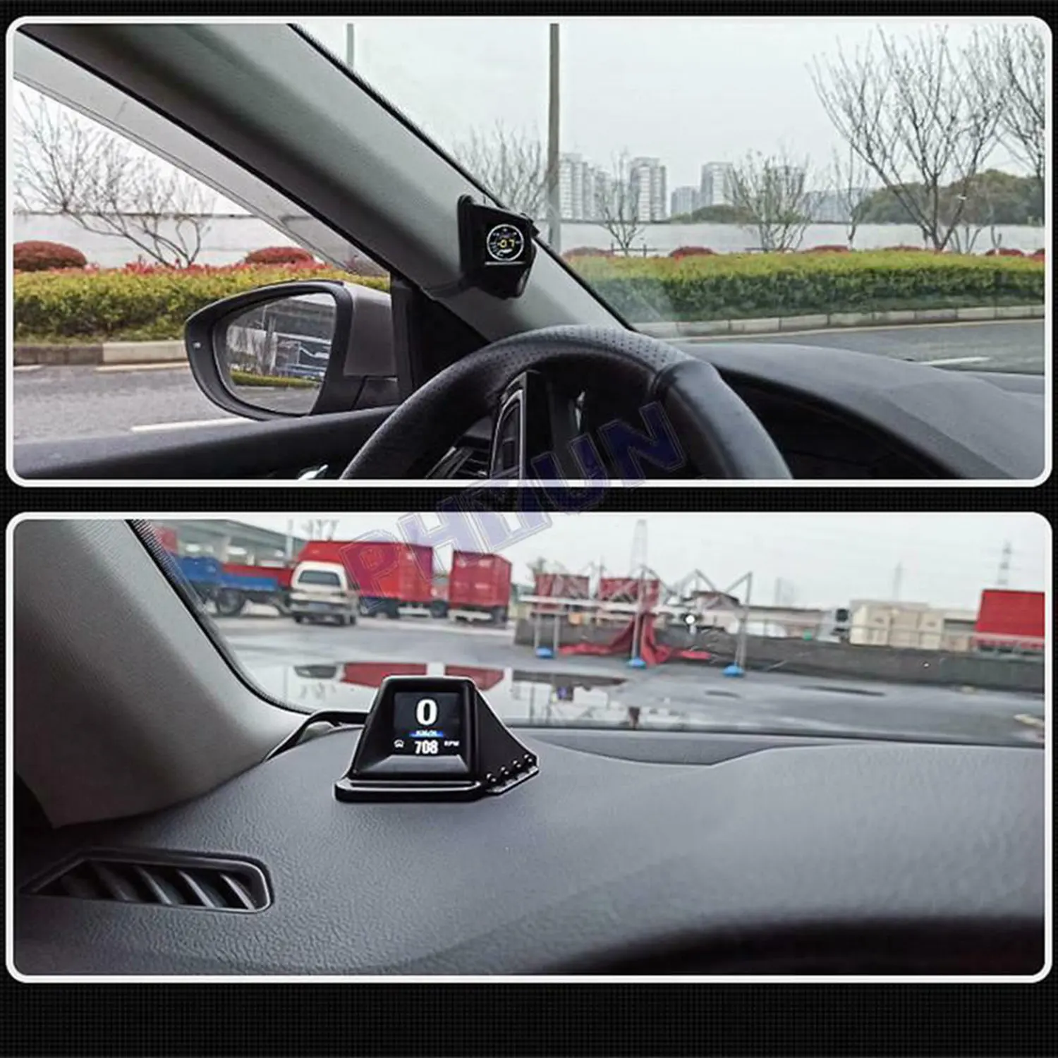  HUD  ÷ ӵ , 跮 ӵ,  , 270  ȸ, OBD + GPS / OBD  ۵ ý AP-1