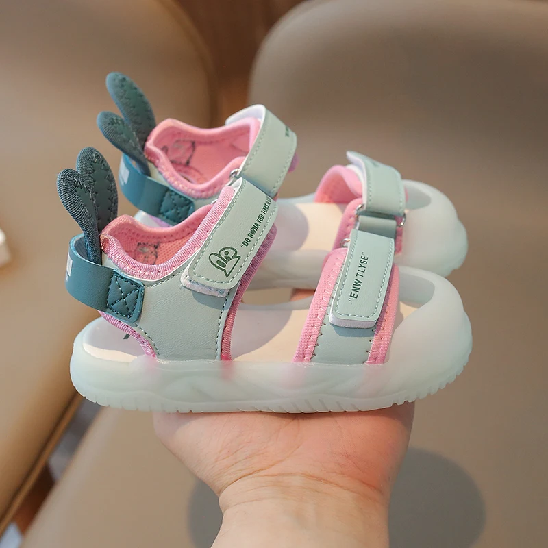 Children's Sandals 2-12 Years Old Cartoon Boys Girls Beach Shoes Casual Non-slip Kids Baby Sports Sandals