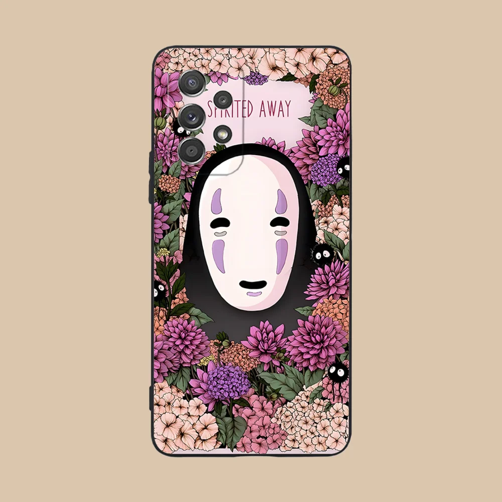Spirited Away-Themed Black Phone Case Cover