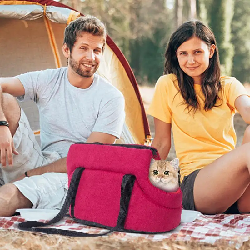 

Small Dog Tote Bag Breathable Chihuahua Shoulder Bags Breathable Outdoor Travel Rabbit Handbag Breathable Cat Carrying Supplies