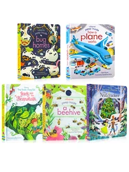 Usborne – livre d'apprentissage de l'anglais pour enfants, à rabat, lecture au coucher, cadeaux, jouets Montessori 