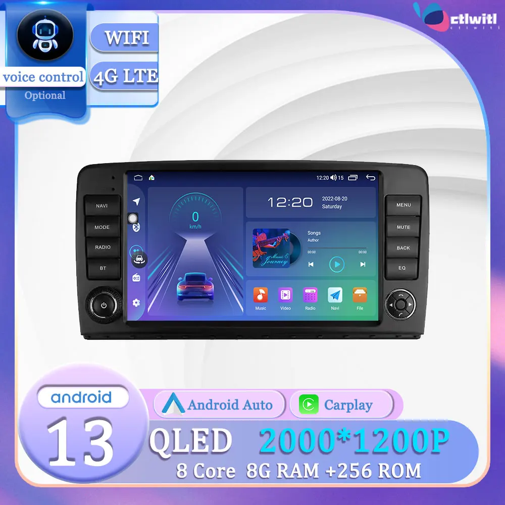 

Android 13 For Mercedes Benz R-Class R Class W251 R280 R300 R320 Navigation GPS Radio Screen Autoradio Videp Player Multimedia