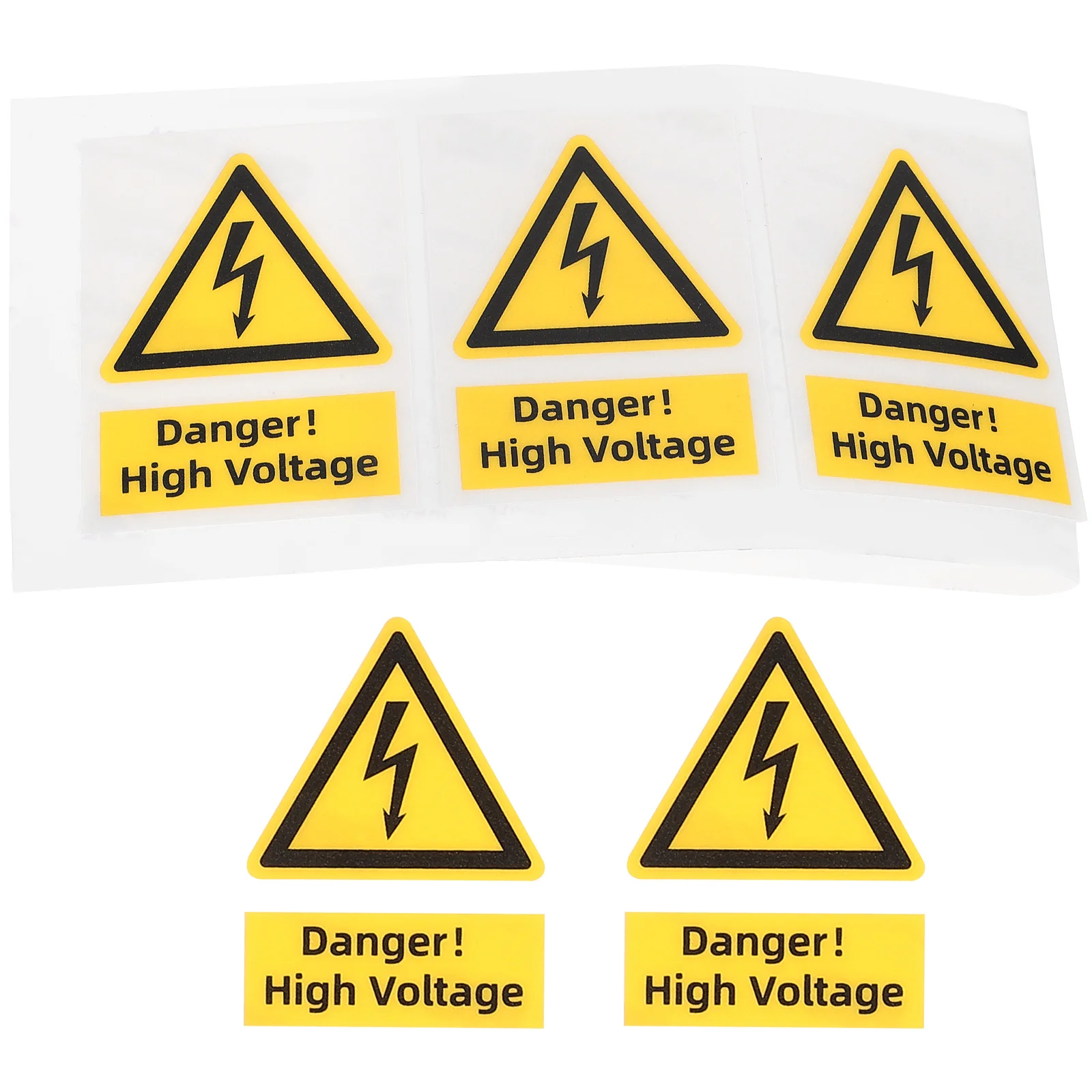 High Voltage Warning Labels Stickers Safety Signs Electrical Panels Traffic Signals Roadway Safety Electric Fence Markers 5 Pcs