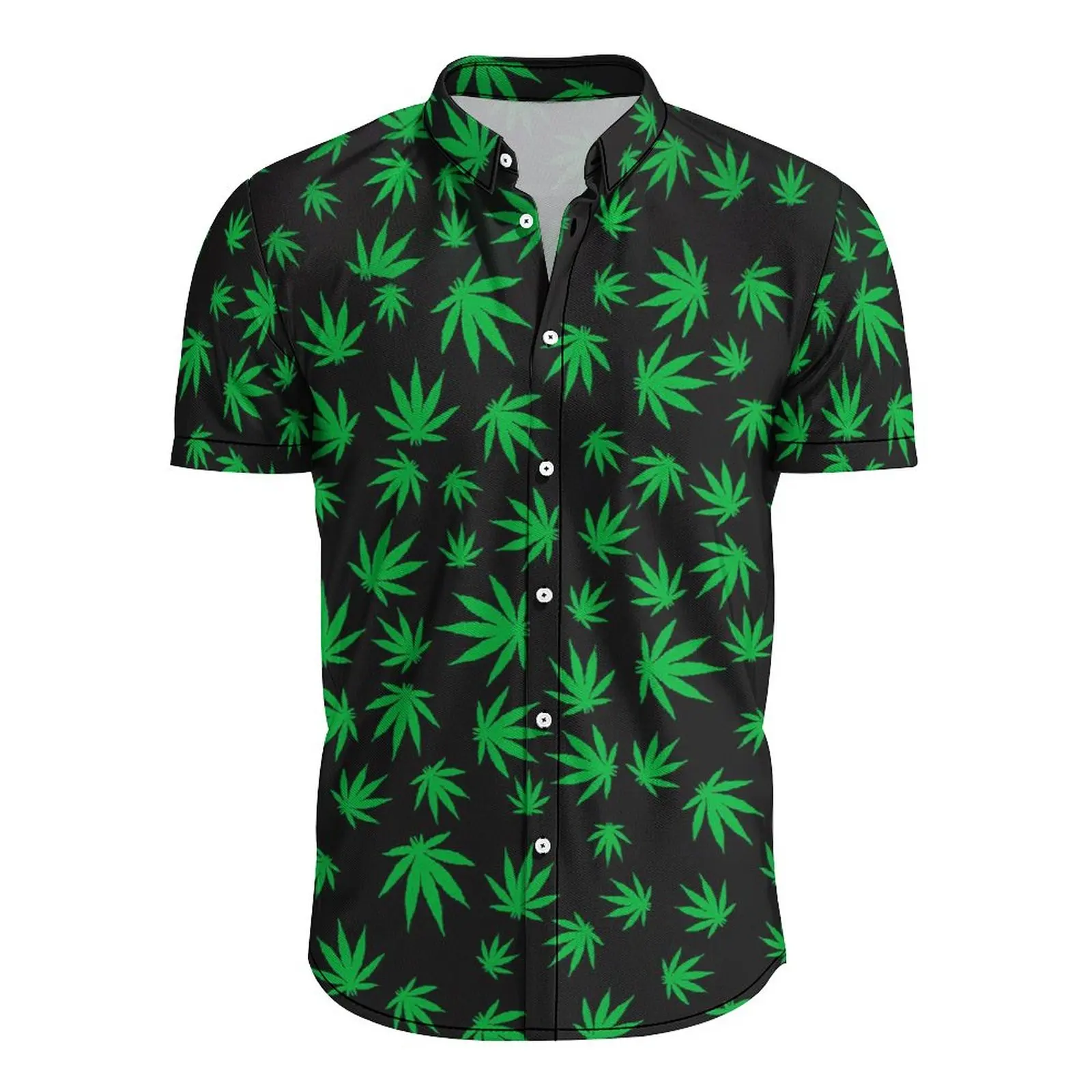 

Green Weed Leaf 3D Shirt Hawaii Shirt Men Summer Short Sleeve Shirt Men Shirts 2023 Oversized 5XL Shirt Streetwear Loose Tees