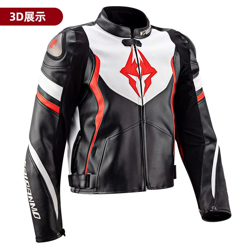 New Men's Women's Kaidanmo Motorcycle Racing Jacket Avro Pu Microfiber