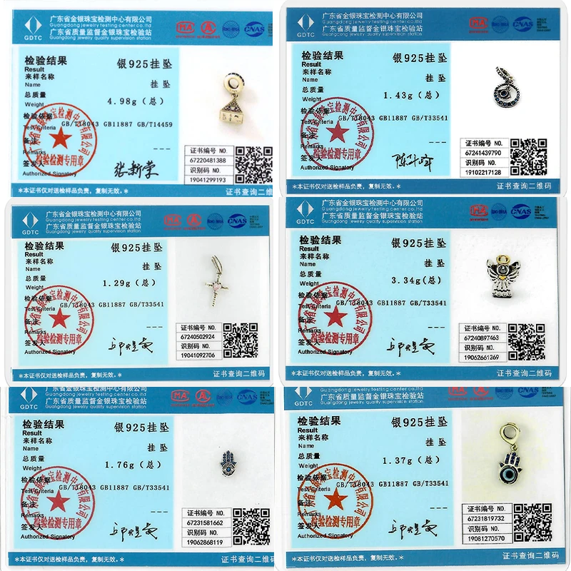 925 Silver Charms Beads Devil's Eye Cross Angel Charms Fit Original Bracelets Pendants Fine DIY Jewelry Making For Women