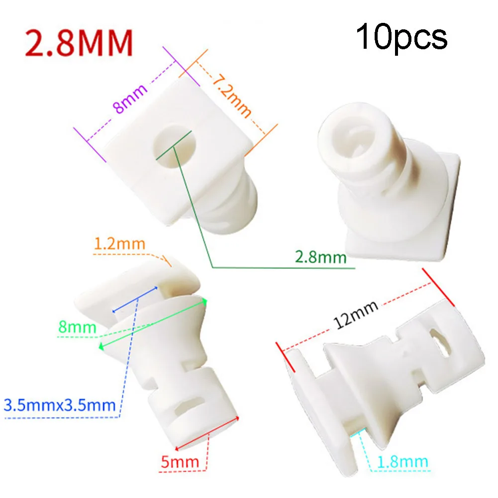 

10pcs Cable Splice Gland Connector Kit 2.8MM-5.6mm Rubber Strain Relief Cord Power Tool Cable Sleeves Electrical Equipment