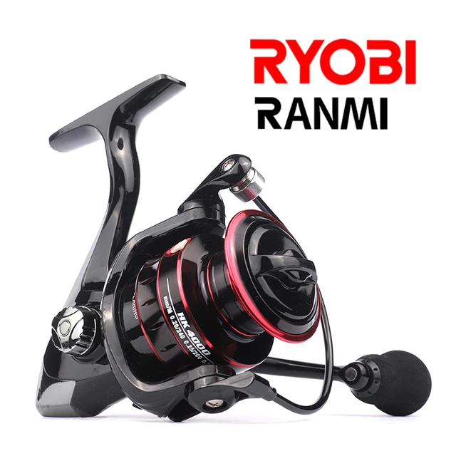 RYOBI RANMI HK Spinning Reels 8KG Max Drag 5.2:1 High Speed Metal Spool  Saltwater Freshwater