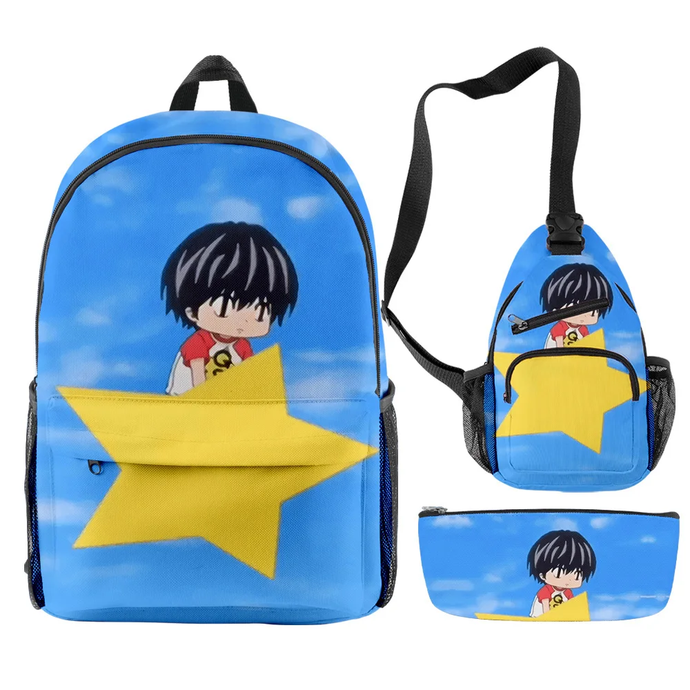 

Kotaro Lives Alone Anime Backpacks 3 Pieces Sets Zipper Daypack Unisex Traval Bag 2023 New Manga Student School Bag