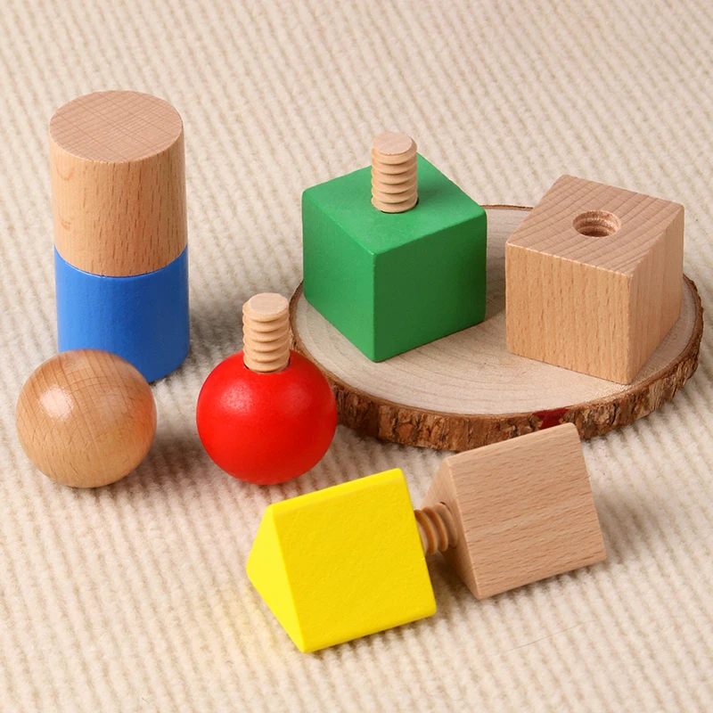 Wooden Baby Blocks Montessori Toys for Kids