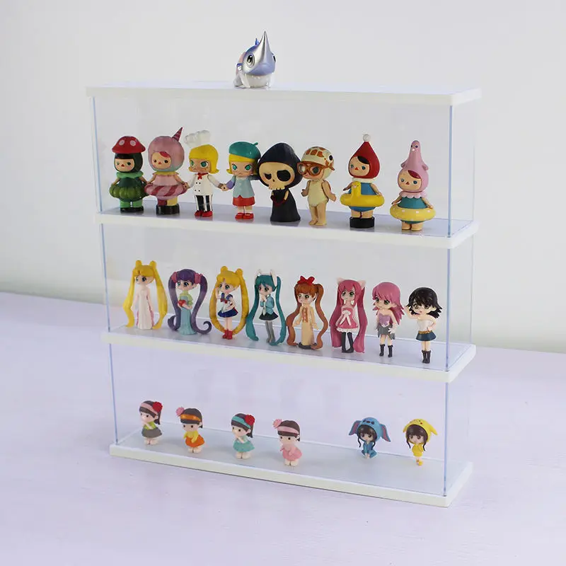 Desktop Display Rack Multi-compartment Storage Box Blind Box Doll