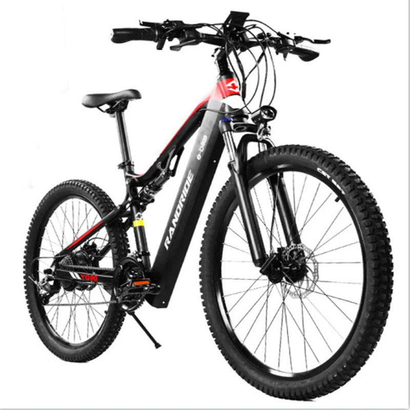 

Randride YG90 Electric Bicycle 1000w 48v 17Ah Full Suspension Ebike Men Women Shimano Hydraulic Brake MTB Bike for Adult Cycling