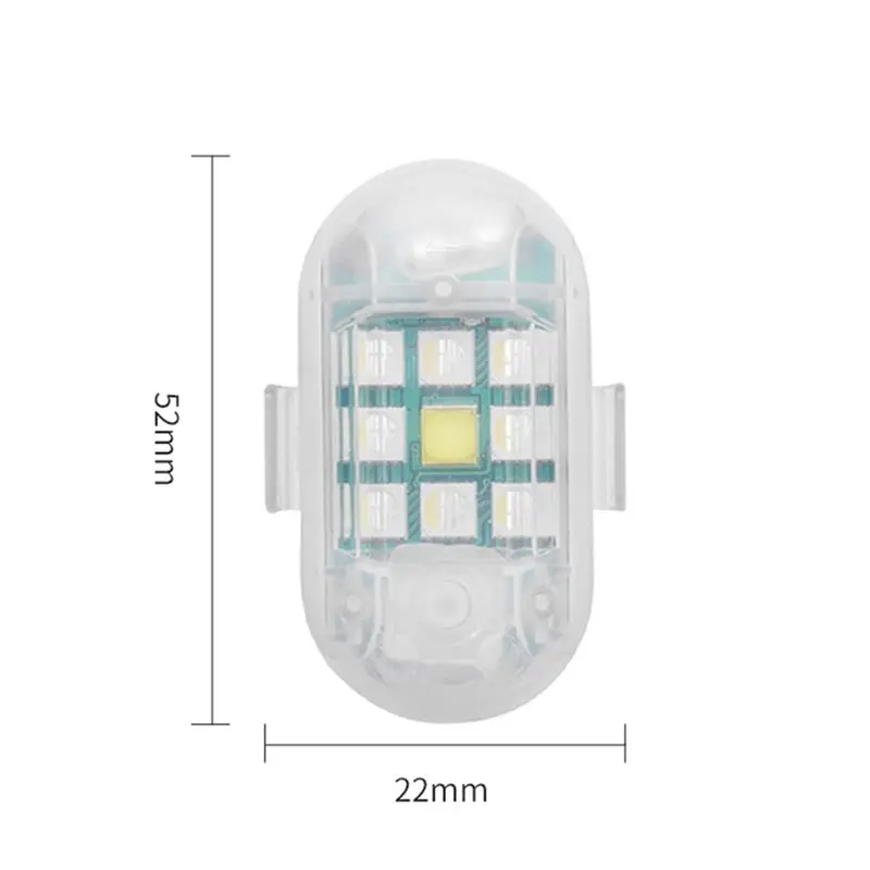 FEDI-2.4G 무선 플래시 표시등 9개의 램프 비드가 있는 충돌 방지 원격 제어 신호등, USB 충전식