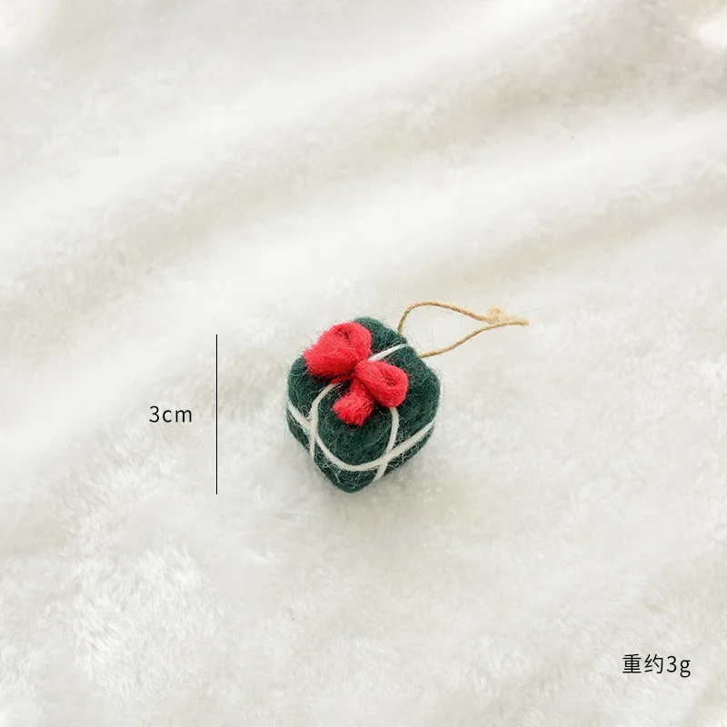 thumbnail image 1 of Christmas Tree Snowflake Gift Decoration Pendant Wool Felt Gingerbread Handmade DIY Accessories Christmas New Year Decoration, 1 of 5