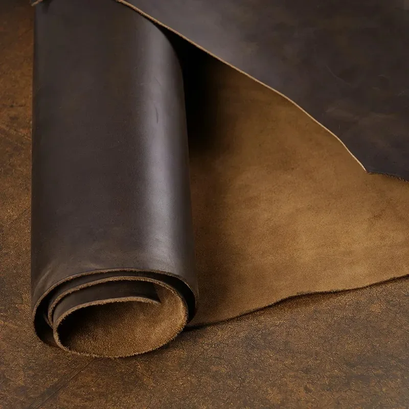 Genuine Crazy Horse Cowhide Leather Sheets – Premium DIY Craft Material 2
