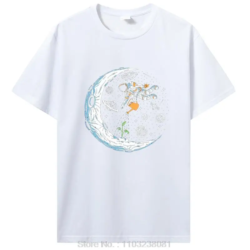 T-shirt da uomo con stampa astronauta in 100% cotone_voghion.com