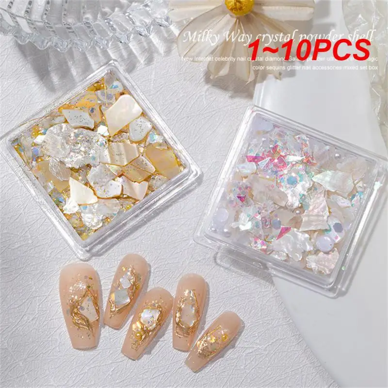 

1~10PCS Nail Art Sequins Sequin Glitter Symphony Of Light Multi-style Flash Nail Decoration Symphony Nail Drill Nail Accessories