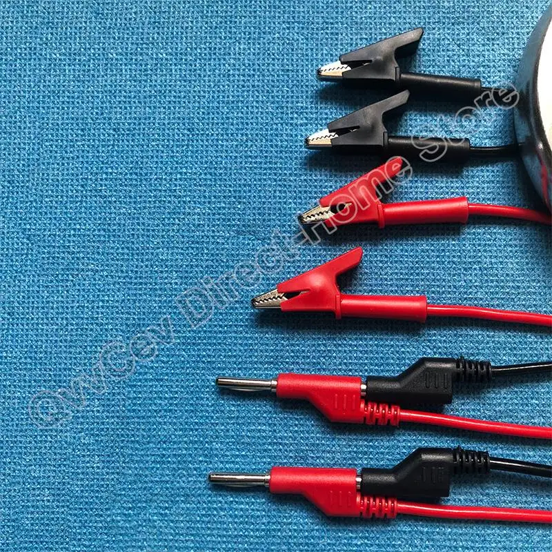 Alligator Clips Electrical Test Wire Test Lead Wire Test Lead Cable Test Cable Test Cable Lead Test Leads 1M Double End Test lead Wire Line electrical Voltage 4mm Banana Plug Alligator Clip Crocodile 15A multimeter DIY Test Wires