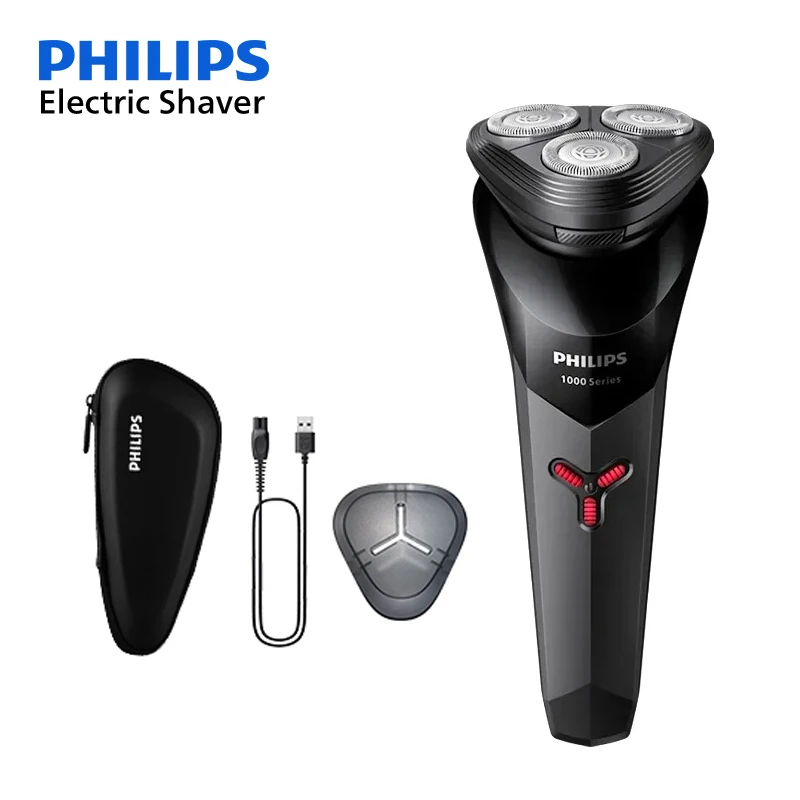 Electric shaver PHILIPS S1113 electric shaver USB charge stainless steel PowerCut blade razor triple floating head men fast shave beard trimmer