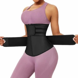Women's Elastic Waist Slimming Belt for Belly Reduction and Postpartum Shaping (Black)