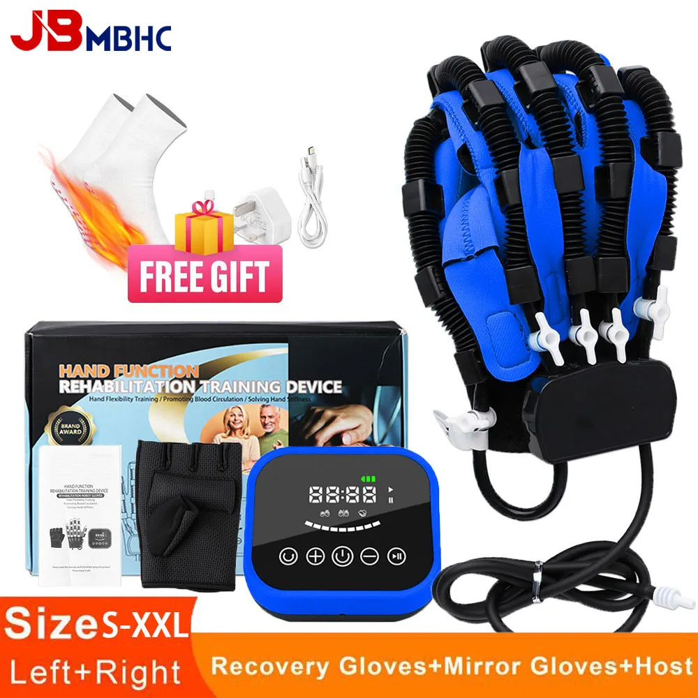 

Hand Rehabilitation Robot Hand Massager Massage Gloves Braces Supports Bone Care Hand Training Stroke Hemiplegia Finger Trainer