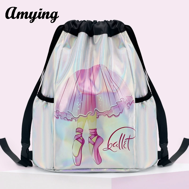 Children's Dance Bag Large Capacity Dance Bag Girls Training Clothes Storage Backpack Kids Ballet Dance Shoulder Bag 6