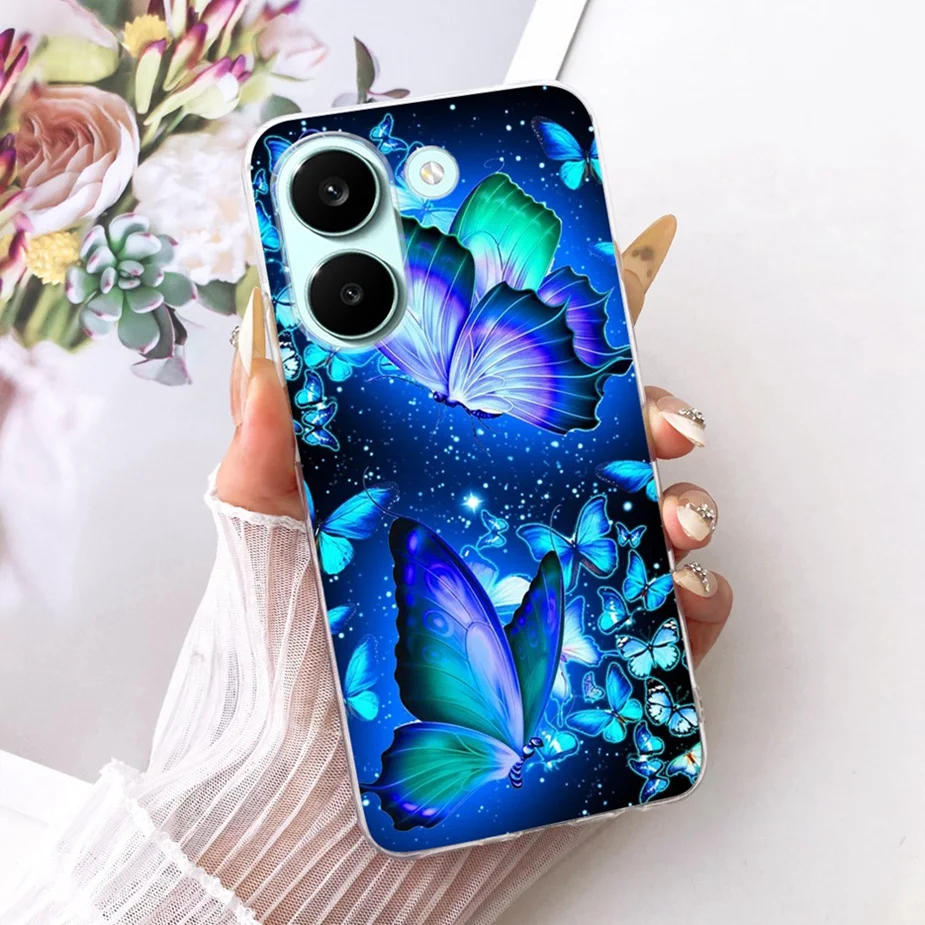 Colorful Flowers Painted Soft Slim Phone Case Cover